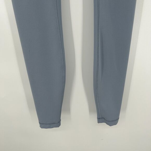 LULULEMON Chambray Blue Wunder Train High Rise Workout Athletic Ankle Leggings 2 - Picture 7 of 10